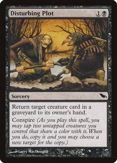 Disturbing Plot SHM-64 Shadowmoor Magic card