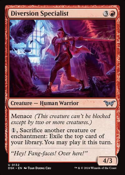 Diversion Specialist 132 Duskmourn: House of Horror Magic card