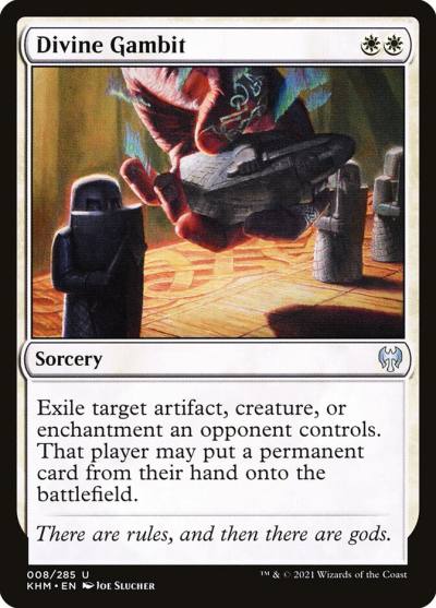 Divine Gambit KHM-8 Kaldheim Magic card