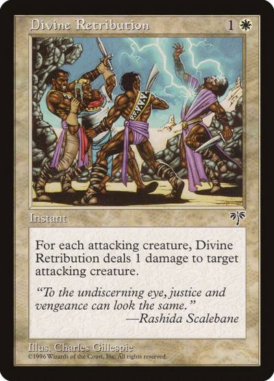Divine Retribution MIR-12 Mirage Magic card