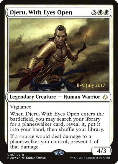 Djeru, With Eyes Open PHOU-10S Hour of Devastation Promos Magic card