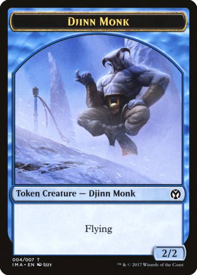 Djinn Monk TIMA-4 Iconic Masters Tokens Magic card