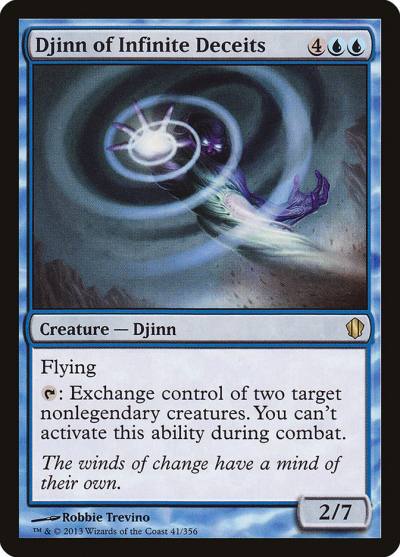 Djinn of Infinite Deceits C13-41 Commander 2013 Magic card
