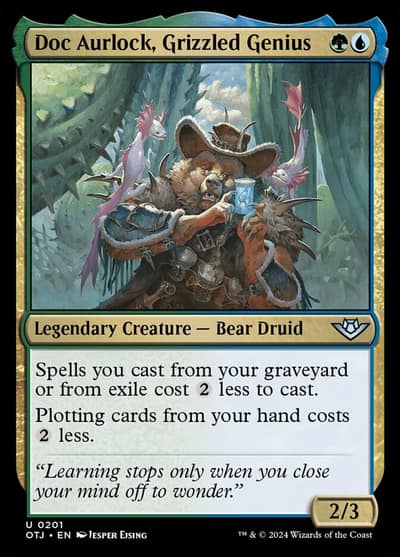 Doc Aurlock, Grizzled Genius 201 Outlaws of Thunder Junction Magic card