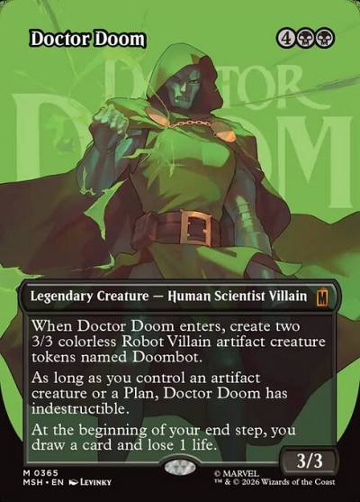 Doctor Doom MSH-365 Marvel Super Heroes Magic card