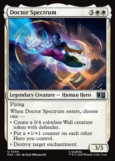 Doctor Spectrum MSC-590 Marvel Super Heroes Commander Magic card