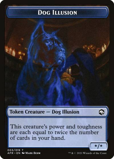 Dog Illusion TAFR-3 Adventures in the Forgotten Realms Tokens Magic card