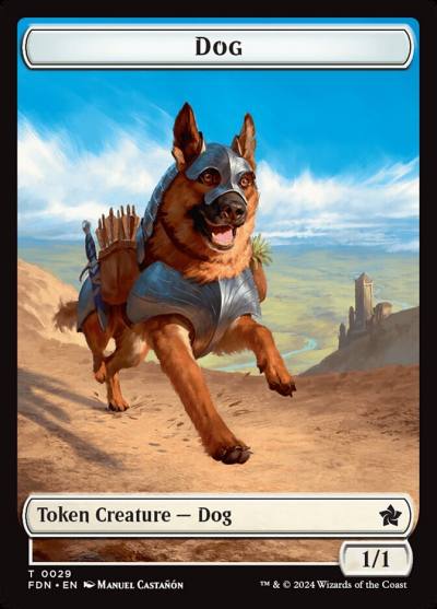 Dog TFDN-29 Foundations Tokens Magic card