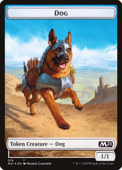 Dog TM21-19 Core Set 2021 Tokens Magic card