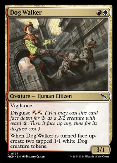 Dog Walker 197 Murders at Karlov Manor Magic card