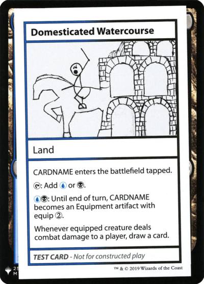 Domesticated Watercourse CMB1-114 Mystery Booster Playtest Cards 2019 Magic card