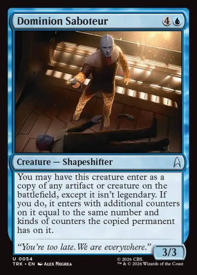 Dominion Saboteur TRK-54 Star Trek Magic card