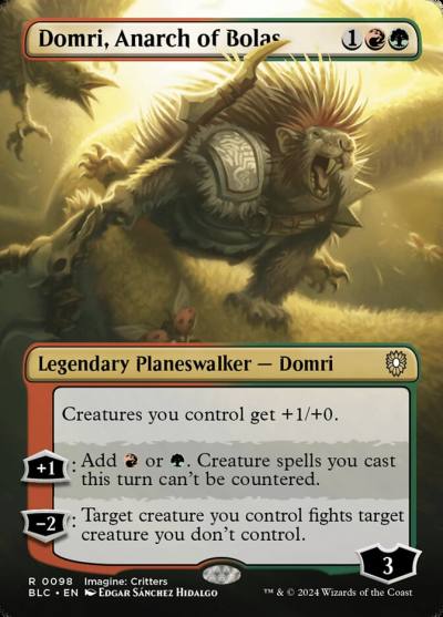Domri, Anarch of Bolas BLC-98 Bloomburrow Commander Magic card