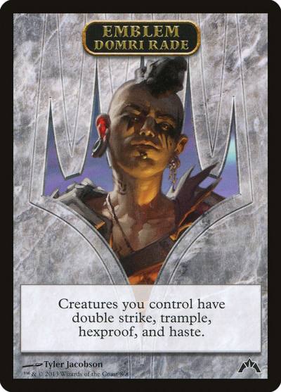 Domri Rade Emblem TGTC-8 Gatecrash Tokens Magic card