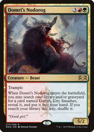 Domri's Nodorog 272 Ravnica Allegiance Magic card