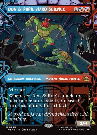 Don & Raph, Hard Science TMT-243 Teenage Mutant Ninja Turtles Magic card