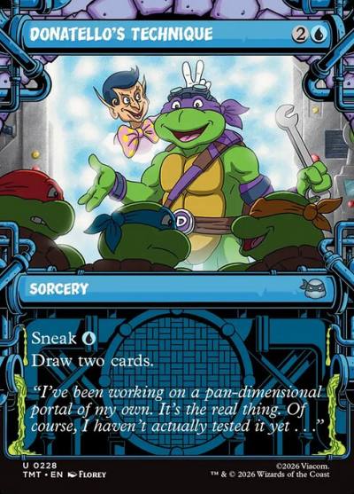 Donatello's Technique TMT-228 Teenage Mutant Ninja Turtles Magic card