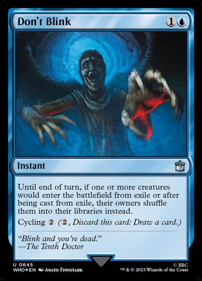 Don't Blink WHO-645 Doctor Who Magic card