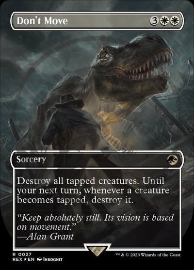 Don't Move REX-27 Jurassic World Collection Magic card