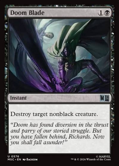 Doom Blade MSC-576 Marvel Super Heroes Commander Magic card