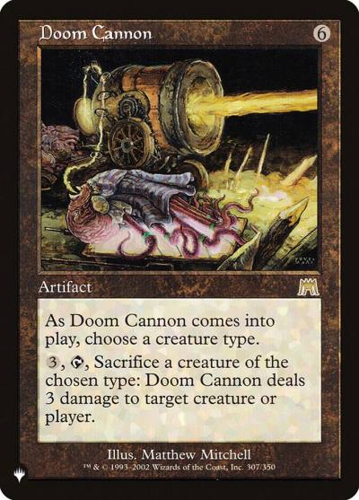 Doom Cannon PLST-ONS-307 The List Magic card