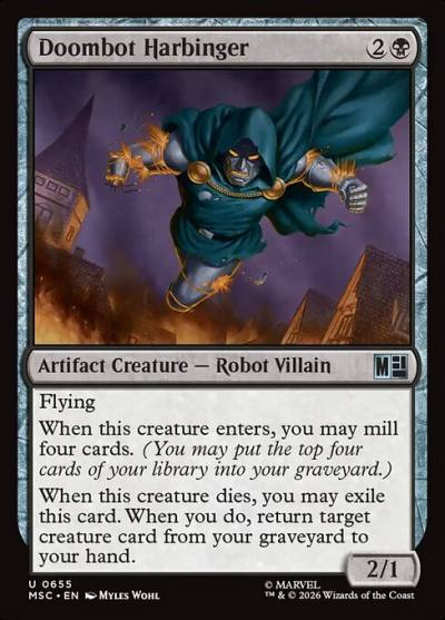 Doombot Harbinger MSC-655 Marvel Super Heroes Commander Magic card