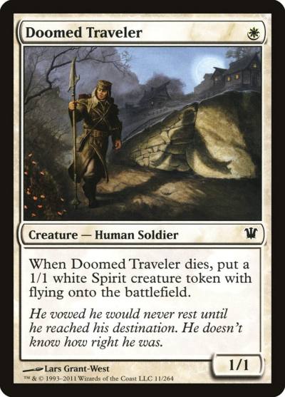 Doomed Traveler ISD-11 Innistrad Magic card