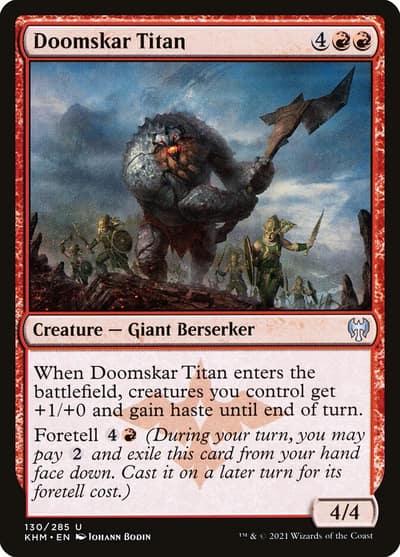 Doomskar Titan 130 Kaldheim Magic card