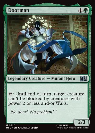 Doorman MSC-720 Marvel Super Heroes Commander Magic card