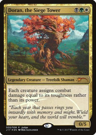 Doran, the Siege Tower J17-5 Judge Gift Cards 2017 Magic card
