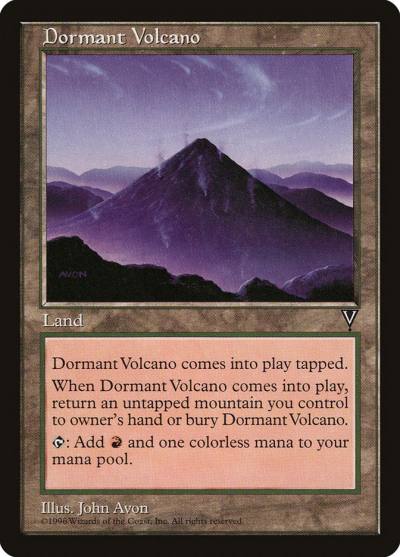 Dormant Volcano VIS-161 Visions Magic card
