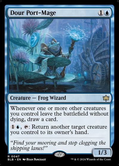 Dour Port-Mage BLB-47 Bloomburrow Magic card