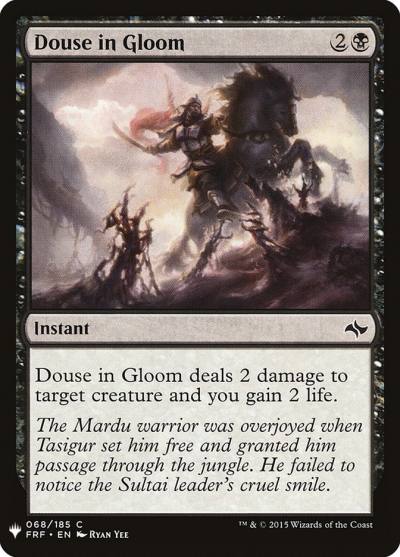 Douse in Gloom PLST-FRF-68 The List Magic card