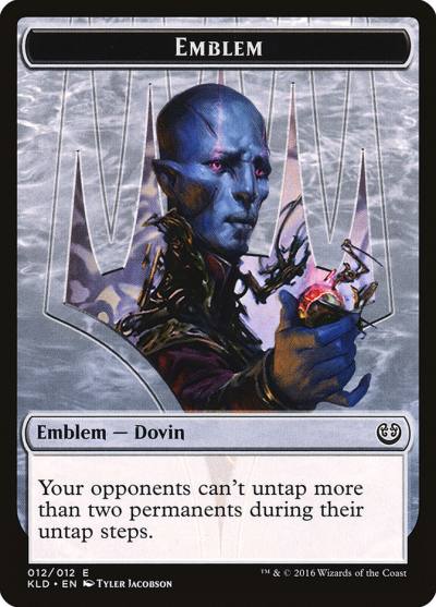 Dovin Baan Emblem TKLD-12 Kaladesh Tokens Magic card
