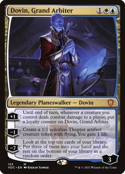 Dovin, Grand Arbiter VOC-153 Crimson Vow Commander Magic card
