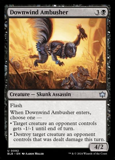 Downwind Ambusher BLB-92 Bloomburrow Magic card