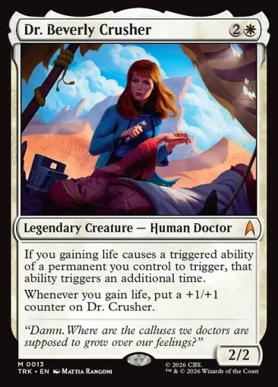 Dr. Beverly Crusher TRK-13 Star Trek Magic card