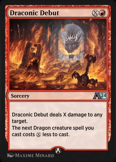 Draconic Debut YWOE-9 Alchemy: Wilds of Eldraine Magic card