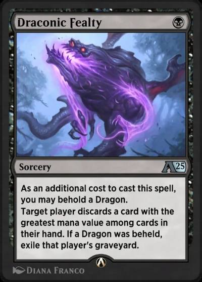 Draconic Fealty YTDM-7 Alchemy: Tarkir Magic card