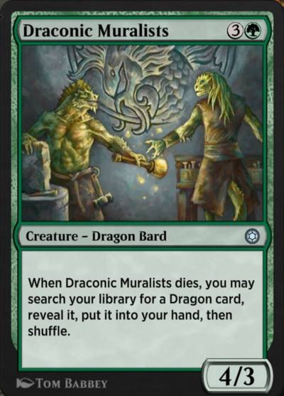Draconic Muralists HBG-205 Alchemy Horizons: Baldur's Gate Magic card