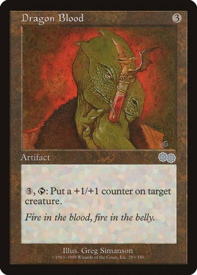 Dragon Blood USG-293 Urza's Saga Magic card