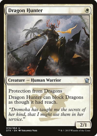 Dragon Hunter 10 Dragons of Tarkir Magic card