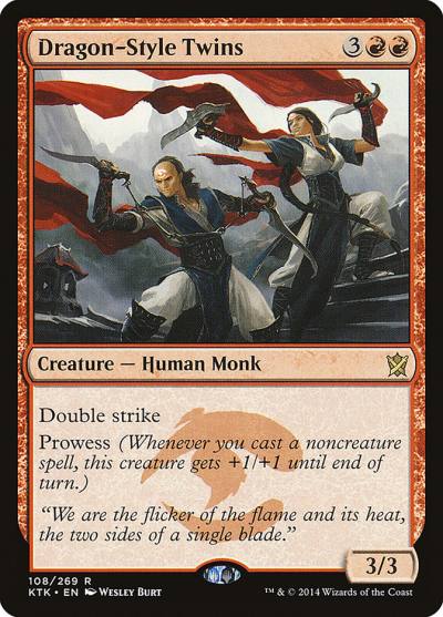 Dragon-Style Twins KTK-108 Khans of Tarkir Magic card