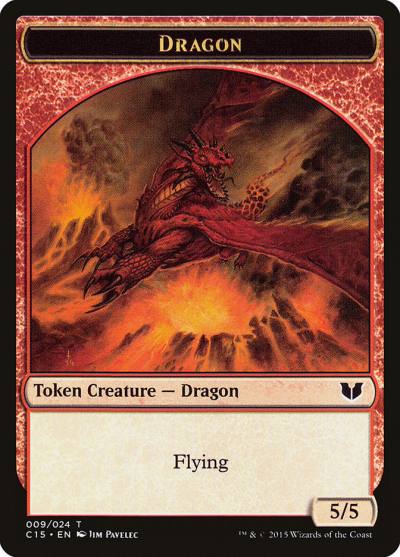Dragon TC15-9 Commander 2015 Tokens Magic card