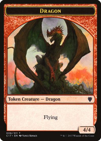 Dragon TC17-6 Commander 2017 Tokens Magic card