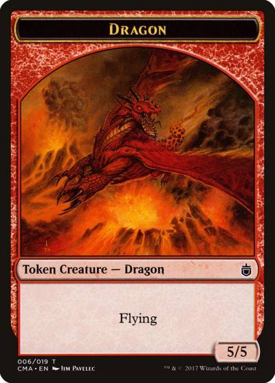 Dragon TCMA-6 Commander Anthology Tokens Magic card