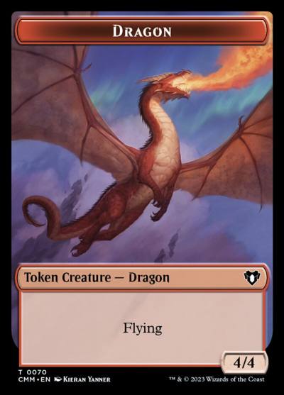 Dragon TCMM-70 Commander Masters Tokens Magic card