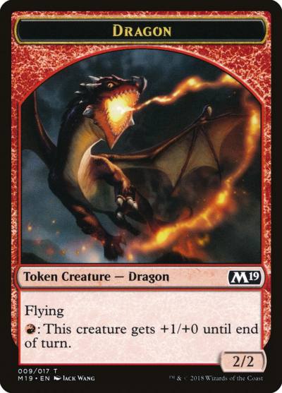 Dragon TM19-9 Core Set 2019 Tokens Magic card