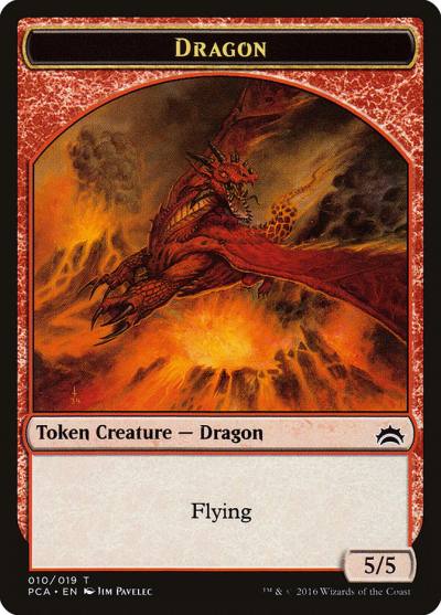 Dragon TPCA-10 Planechase Anthology Tokens Magic card