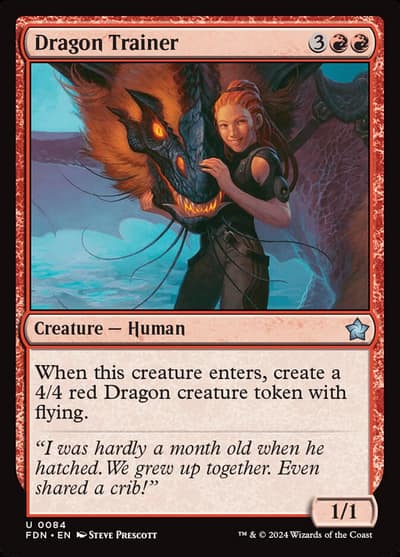 Dragon Trainer 84 Foundations Magic card